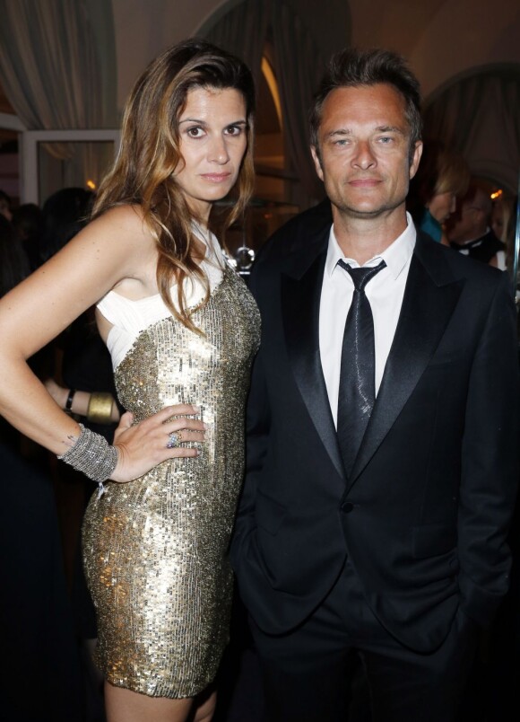 David Hallyday et sa femme Alexandra - Intérieur de la soirée De Grisogono à l'Eden Roc au Cap d'Antibes lors du 66e Festival du film de Cannes. Le 21 mai 2013.