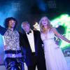 LMFAO, Fawaz Gruosi et Paris Hilton - Intérieur de la soirée De Grisogono à l'Eden Roc au Cap d'Antibes lors du 66e Festival du film de Cannes. Le 21 mai 2013.