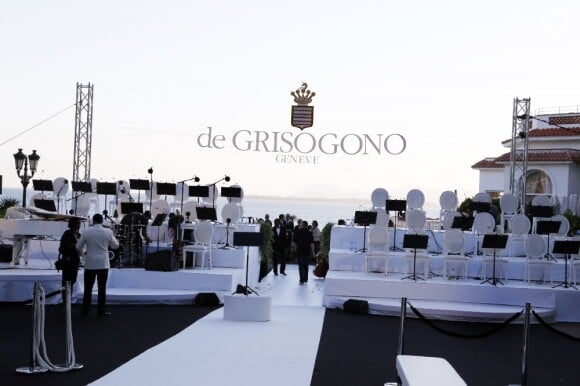 Soirée De Grisogono à l'Eden Roc au Cap d'Antibes lors du 66e Festival du film de Cannes. Le 21 mai 2013.