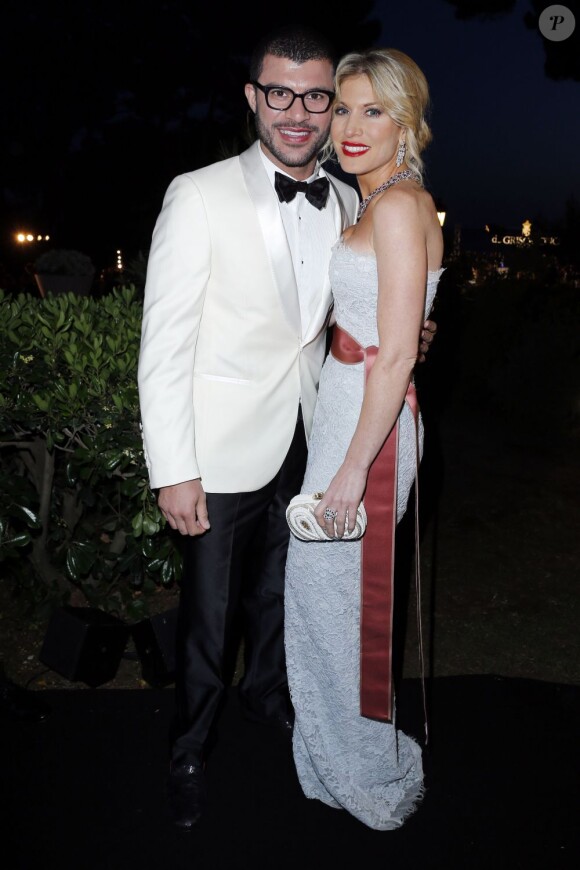Hofit Golan et son ami - Arrivées à la soirée De Grisogono à l'Eden Roc au Cap d'Antibes lors du 66e Festival du film de Cannes. Le 21 mai 2013.