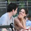 Katie Holmes et Luke Kirby en plein tournage du film Mania Days, à New York, le 21 mai 2013.