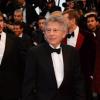 Roman Polanski à la montée des marches du film All Is Lost au Palais des Festivals, Cannes, le 22 mai 2013.