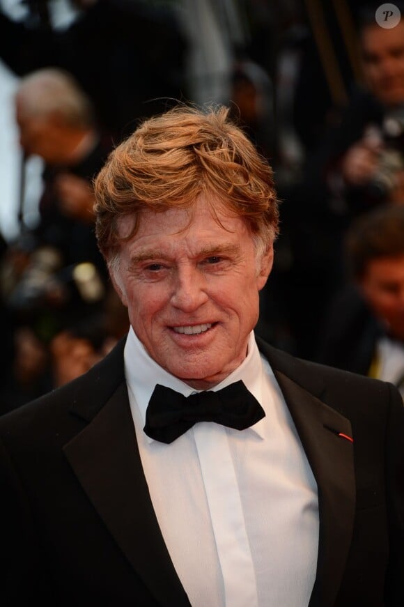 Robert Redford lors de la montée des marches du film All Is Lost au Palais des Festivals, Cannes, le 22 mai 2013.