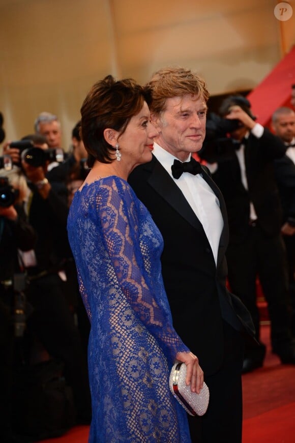 Robert Redford and his wife Sibylle Szaggars arriving for All Is Lost screening held at the Palais Des Festivals as part of the 66th Cannes film festival, in Cannes, southern France, on May 22, 2013. Photo by Nicolas Briquet/ABACAPRESS.COM22/05/2013 - 