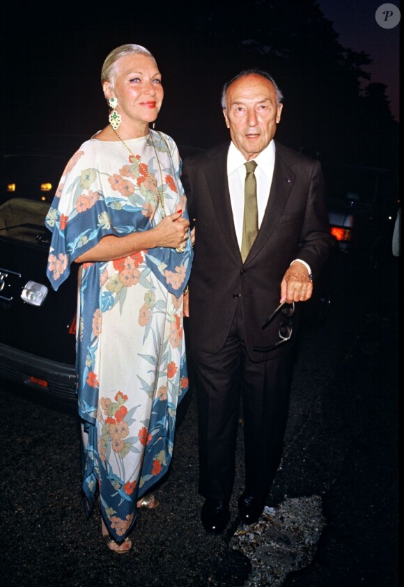 Line Renaud et Loulou Gasté à Paris, en 1984.