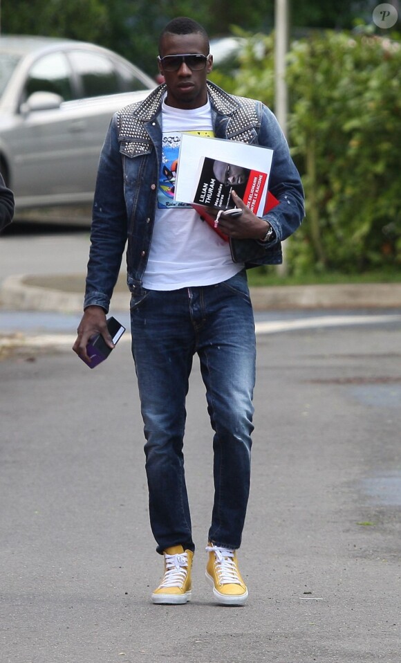 Exclusif - Blaise Matuidi du PSG sort de l'entraînement au Camp des Loges le 23 mai 2013.