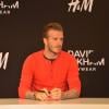 David Beckham faisait la promotion de ses sous-vêtements signés en collaboration avec H&M dans un grand magasin du Boulevard Haussmann à Paris, le 24 mai 2013