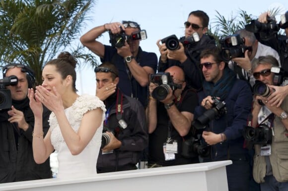 Marion Cotillard au photocall du film The Immigrant à Cannes le 24 mai 2013.