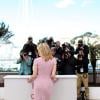 Emmanuelle Seigner lors du photocall du film La Vénus à la fourrure au Festival de Cannes le 25 mai 2013