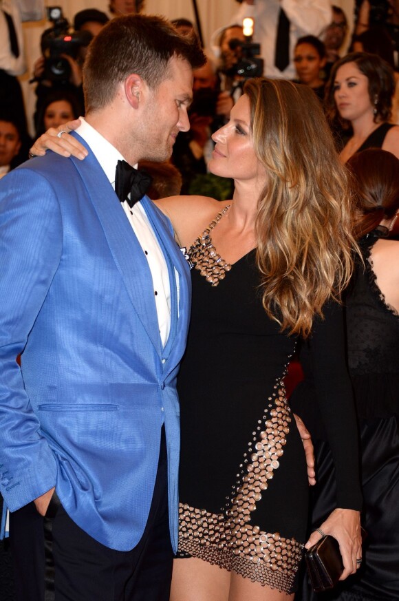 Tom Brady et Gisele Bundchen lors du MET Gala à New York, le 6 mai 2013.