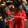 Exclusif - Nancy Brady, soeur de Tom Brady, reçoit son diplôme au cours d'une cérémonie à l'Université de Santé Publique de Boston. Le 18 mai 2013.