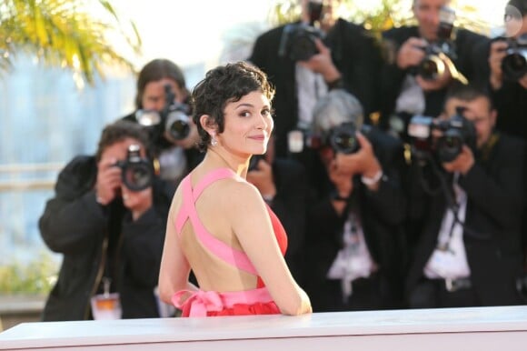 Audrey Tatou au photocall de la remise des palmes lors du 66e Festival de Cannes, le 26 mai 2013.