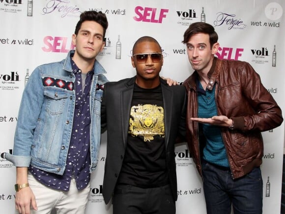 Gabe Saporta, Trey Songz, Ryland Blackinton lors de la soirée SELF Magazine à New York City, le 5 juin 2012.
