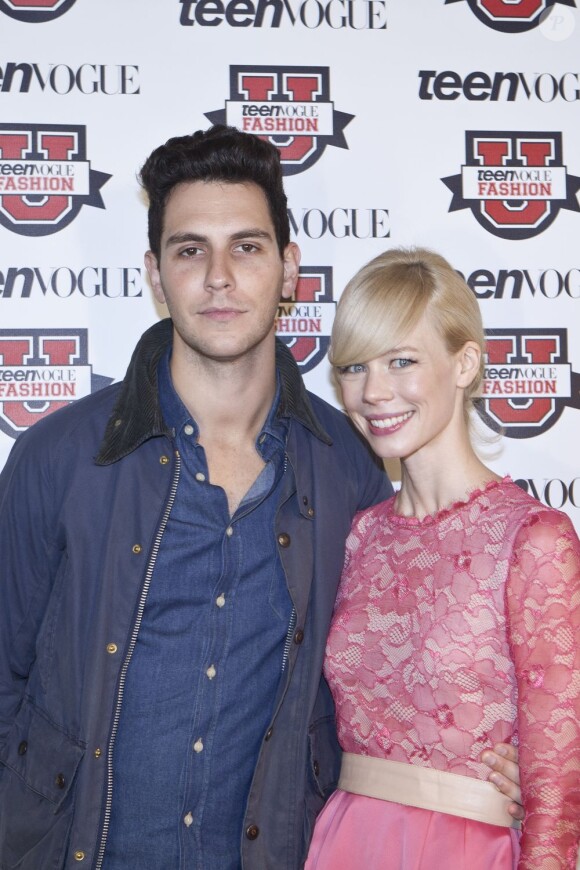 Gabe Saporta et Erin Fetherston lors de la Teen Vogue Fashion Academy au Hudson Theatre à New York City, le 20 octobre 2012.