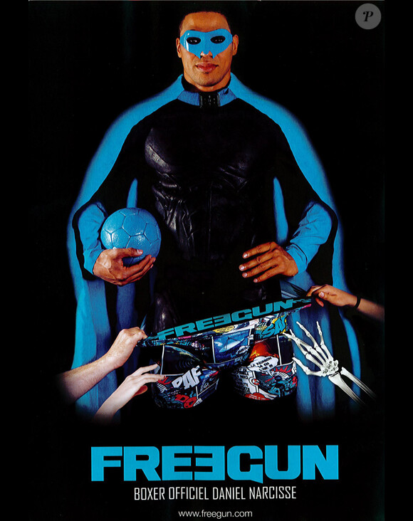 Daniel Narcisse est avec Frédéric Michalak le nouvel ambassadeur de la marque de sous-vêtements Freegun.