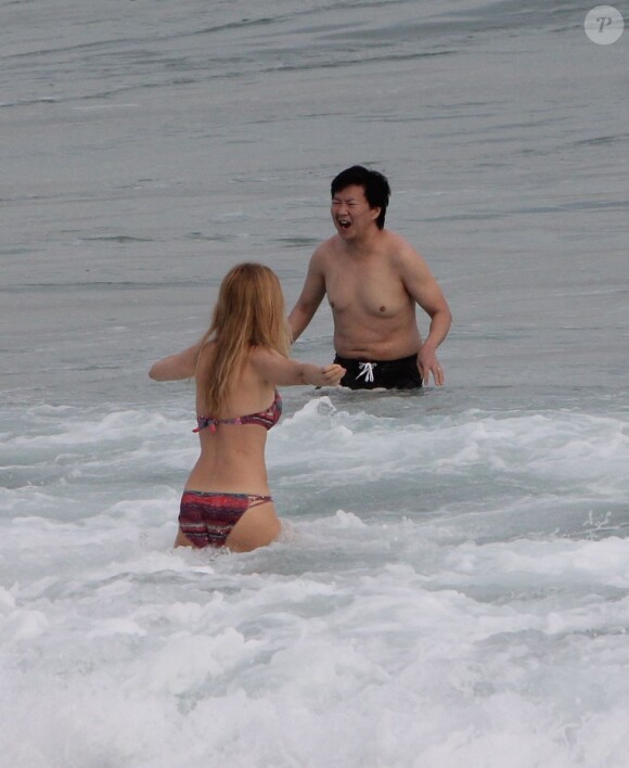 Ken Jeong et Heather Graham à Rio de Janeiro, le 28 mai 2013.