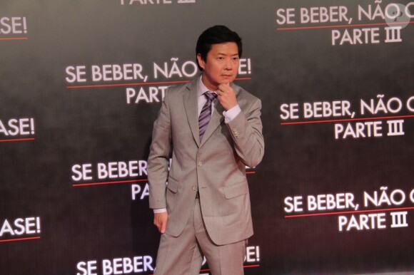 Ken Jeong pose à la première pour la promotion du film Very Bad Trip 3 à Rio de Janeiro, le 28 mai 2013.