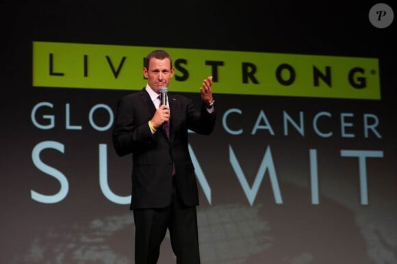 Lance Armstrong à Dublin pour parler de Livestrong le 24 août 2009.