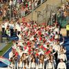 Image de la cérémonie d'ouverture des 15e Jeux des Petits Etats d'Europe (JPPE) au stade Josy Barthel de Luxembourg, le 27 mai 2013.