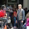 Lambert Wilson sur le tournage du film 5 to 7 au Musée Guggenheim à New York, le 29 mai 2013.