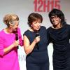 Laurece Ferrari, Roselyne Bachelot et Audrey Pulvar lors du lancement de D8 à Paris le 20 septembre 2012.