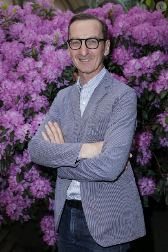 Bruno Frisoni, directeur artistique de Roger Vivier, à l'inauguration de l'exposition L'art du jardin qui a transformé le Grand Palais en serre géante. Photo prise le 30 mai 2013 à Paris.