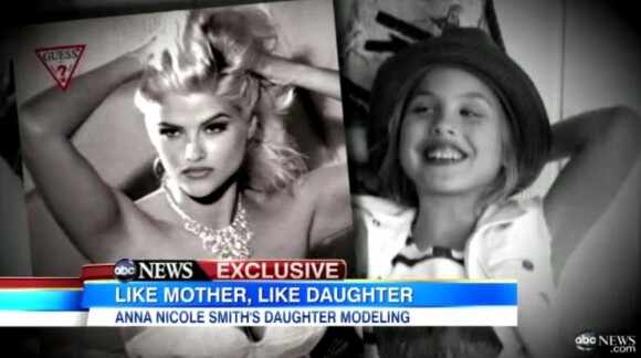 Dannielynn et sa maman Anna Nicole Smith, image de la chaîne ABC pour ABC News et Good Morning America, mardi 27 novembre 2012.