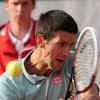Novak Djokovic lors du deuxième tour de Roland-Garros, le 28 mai 2013.