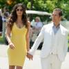 Camila Alves et Matthew McConaughey arrivent main dans la main à la 6e édition du Veuve Clicquot Polo Classic, le 1er juin à Jersey City.
