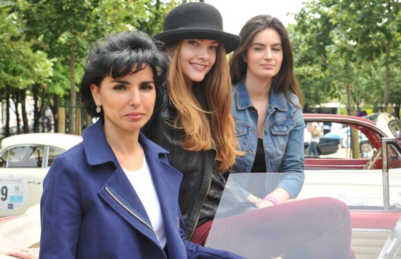 Rachida Dati, Solweig Rediger-Lizlow et Lara Micheli - Jour de vérification des véhicules avant le départ du Rallye des princesses 2013 qui a eu lieu le lendemain 2 juin à 8h à l'esplanade des Invalides.