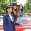 Rachida Dati, Solweig Rediger-Lizlow et Lara Micheli - Jour de vérification des véhicules avant le départ du Rallye des princesses 2013 qui a eu lieu le lendemain 2 juin à 8h à l'esplanade des Invalides.
