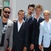 Les Backstreet Boys (AJ McLean, Howie Dorough, Kevin Richardson, Nick Carter, et Brian Littrel) reçoit son étoile sur le Walk Of Fame à Hollywood, le 22 avril 2013.
