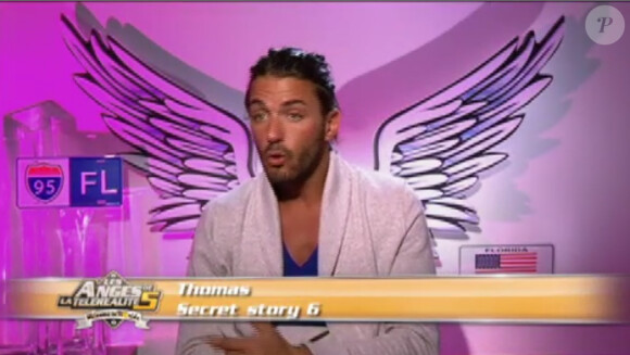 Thomas dans Les Anges de la télé-réalité 5, diffusé le mercredi 5 juin sur NRJ 12.