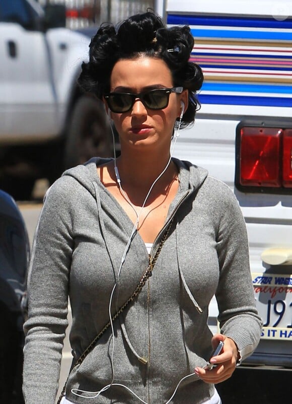 Katy Perry sur un tournage à Los Angeles, le 4 Juin 2013.