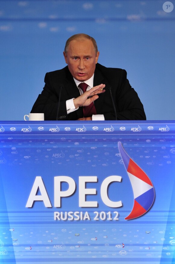 Vladimir Poutine lors du sommet économique pour l'Asie-Pacifique à  Vladivostok. Septembre 2012.