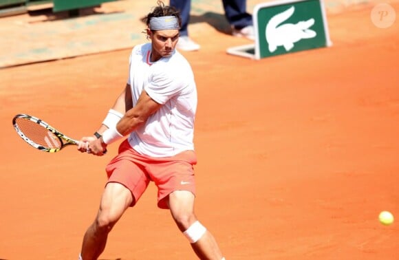 Rafael Nadal pendant son match à Roland-Garros le 7 juin 2013.