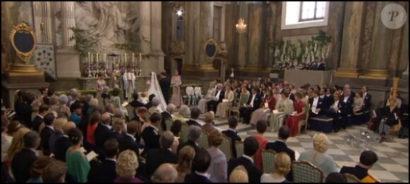 La princesse Victoria de Suède a effectué une lecture à la chapelle royale lors du mariage de sa soeur la princesse Madeleine et de Chris O'Neill le 8 juin 2013 à Stockholm.