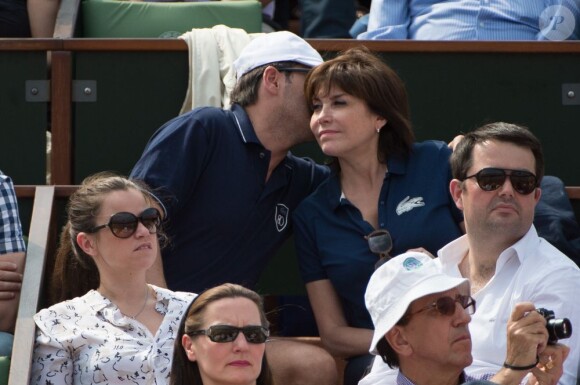 Liane Foly et Jean-Francois Piege à Roland-Garros, Paris, le 8 juin 2013.