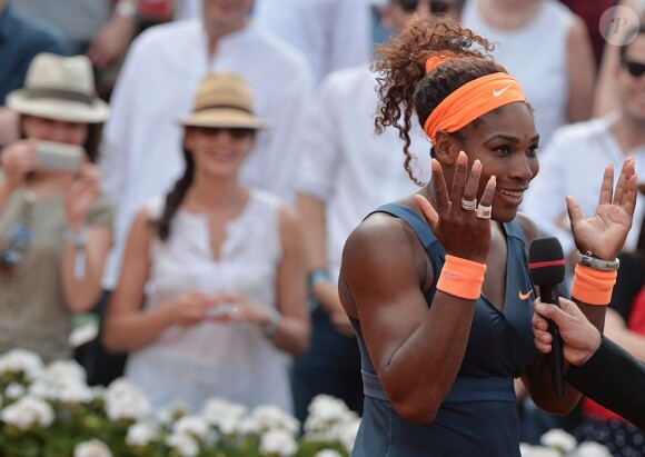 Serena Williams à Roland-Garros, Paris, le 8 juin 2013.