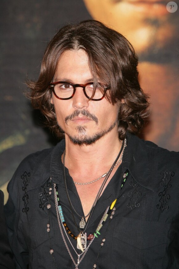 Johnny Depp à Paris, le 6 juillet 2006.