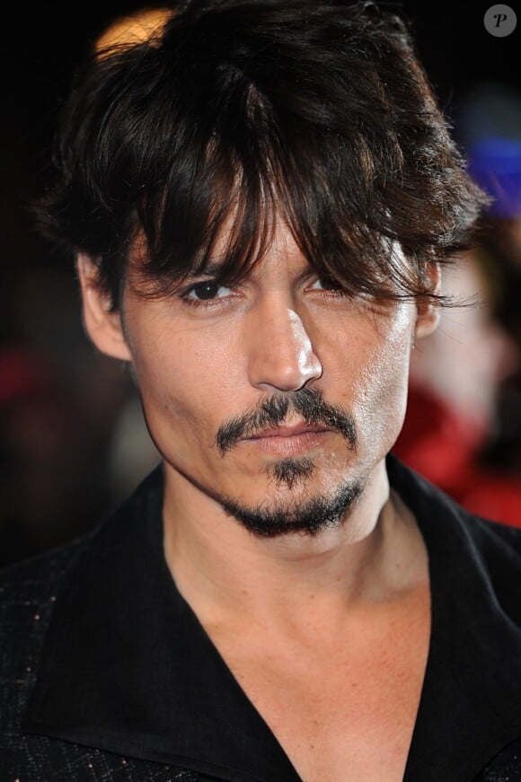 Johnny Depp à Londres le 10 janvier 2008.