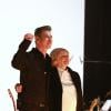 Etienne Daho et Jeanne Moreau présentaient "Le Condamné à mort" de Jean Genet au théâtre de L'Odéon à Paris le 26 novembre 2010.
