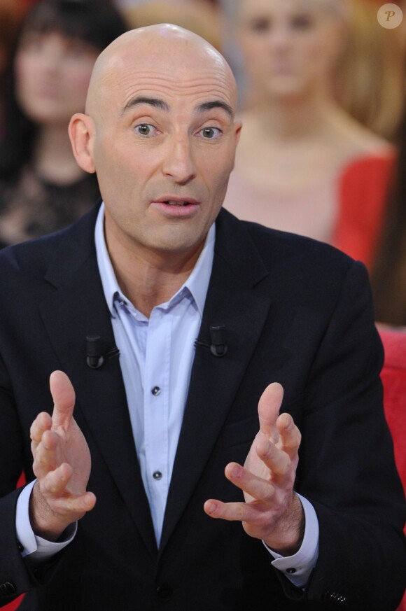 Nicolas Canteloup - Enregistrement de l'émission "Vivement Dimanche", le 11 décembre 2012.