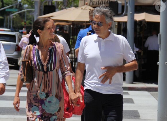 Andrea Bocelli et sa femme Veronica à Bervely Hills le 11 juin 2013