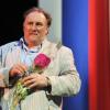 Gérard Depardieu ému et honoré lors de la clôture du 1er Festival du Cinéma Russe à l'Acropolis de Nice, le 16 juin 2013.