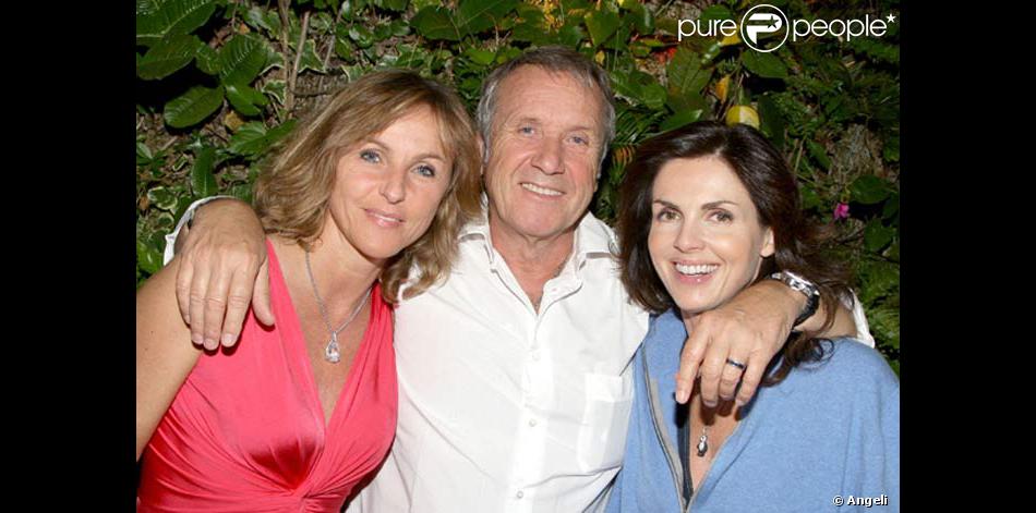Yves Rénier, sa femme Karin, et Caroline Barclay - Purepeople