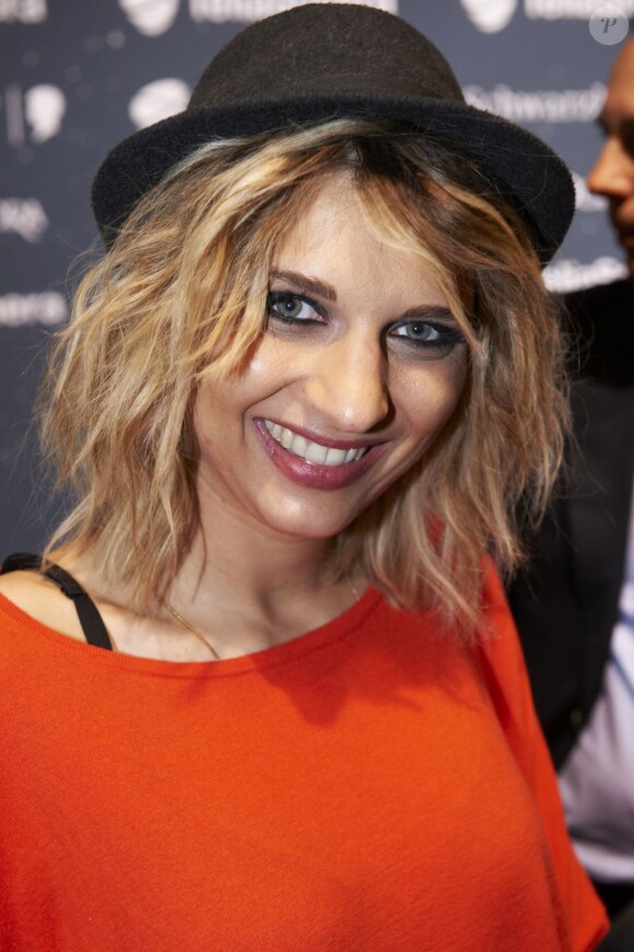 Amandine Bourgeois - Répétitions de l'Eurovision en Suède, le 17 mai 2013.