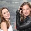 Brad Pitt et sa belle Angelina Jolie à la première de World War Z, à Berlin, en Allemagne, le 4 juin 2013.