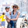 Miranda Kerr et son fils Flynn se baladent dans les rues de New York le 18 juin 2013