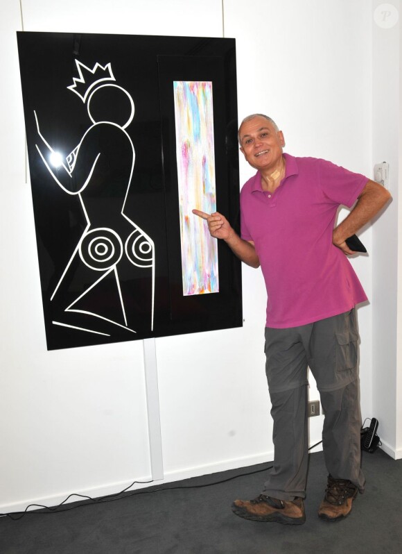 Richard Cross - Vernissage de l'exposition "Allumeuse" de Valeria Attinelli à la galerie Caplain à Paris le 18 juin 2013.